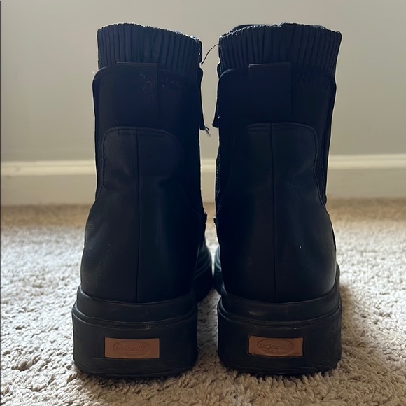 Dr. Scholl’s Black Ankle Boots with Knit Detail - Picture 3 of 4